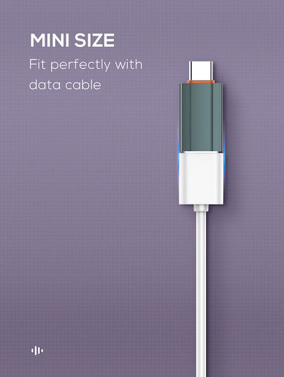 Ldnio Convertor USB-C masculin în USB-C feminin Gri 1buc LC140