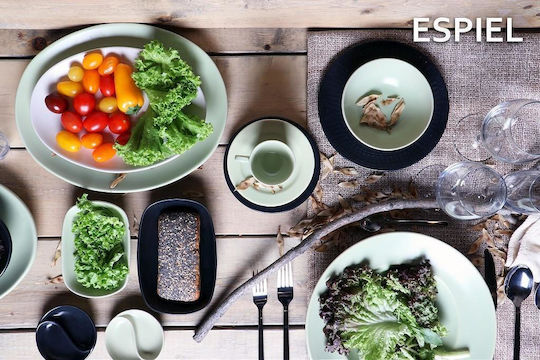Espiel Farfurie pentru paste din Porțelan Verde cu Diametru 27cm