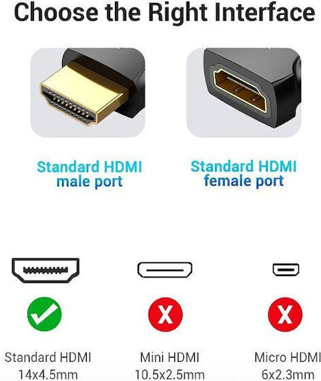 Vention Converter HDMI male to HDMI female 1pcs AIMB0