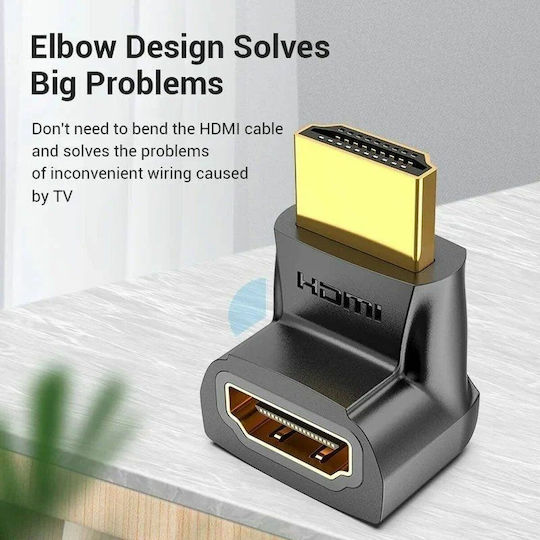 Vention 270° Μετατροπέας HDMI male σε HDMI female 1τμχ