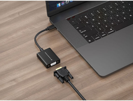 Conceptronic Convertor USB-C masculin în VGA feminin 1buc ABBY05B