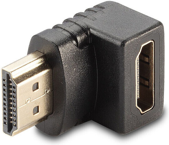 Lindy Конвертор HDMI мъжки към HDMI женски Черен 1бр 41085