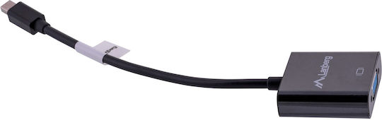 Lanberg Μετατροπέας mini DisplayPort male σε VGA female 1τμχ AD-0006-BK