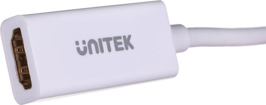 Unitek Converter mini DisplayPort male to HDMI female White 1pcs Y-6331