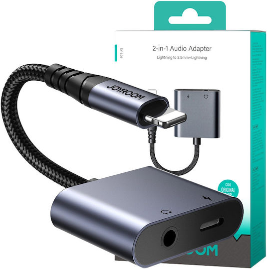 Joyroom Μετατροπέας Lightning male σε 3.5mm / Lightning female 1τμχ SY-L01