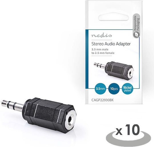 Nedis Konverter 3.5mm männlich zu 2.5mm weiblich 1Stück CAGP22930