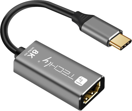Techly Convertor USB-C masculin în HDMI feminin 1buc IADAP-USBC-HDMI8