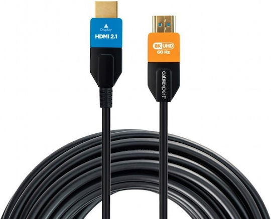 Cablexpert High Speed HDMI 2.1 Ultra High Speed 48Gbps 4K 120Hz HDR VRR Cable HDMI Male - HDMI Male 10m Black