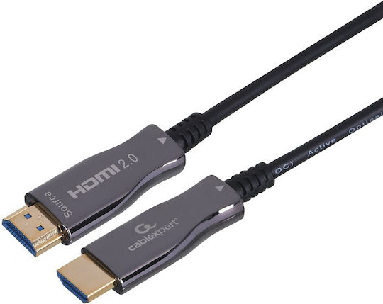 Cablexpert Active Optical HDMI 2.0 Premium High Speed 4K 60Hz HDR Cable HDMI Male - HDMI Male 30m Black