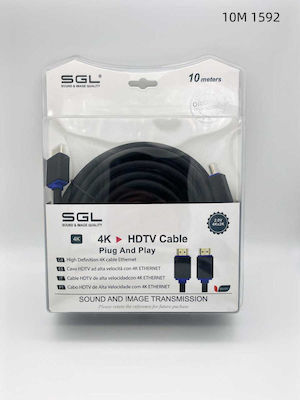 SGL HDMI 2.0 Cable HDMI male - HDMI male 10m Black