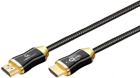 Cablexpert High Speed HDMI 2.1 Ultra High Speed 48Gbps 4K 120Hz HDR VRR Cable HDMI male - HDMI male 30m Μαύρο