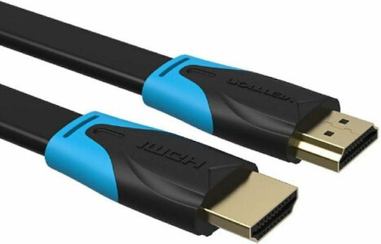Vention HDMI 2.0 Premium High Speed 4K 60Hz HDR Flat Cable HDMI Male - HDMI Male Length 5m Black