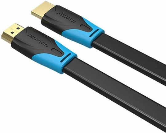 Vention HDMI 2.0 Premium High Speed 4K 60Hz HDR Flat Cable HDMI Male - HDMI Male 2m Black