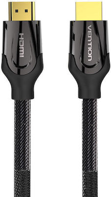 Vention HDMI 2.0 Braided Cable HDMI male - HDMI male 3m Black