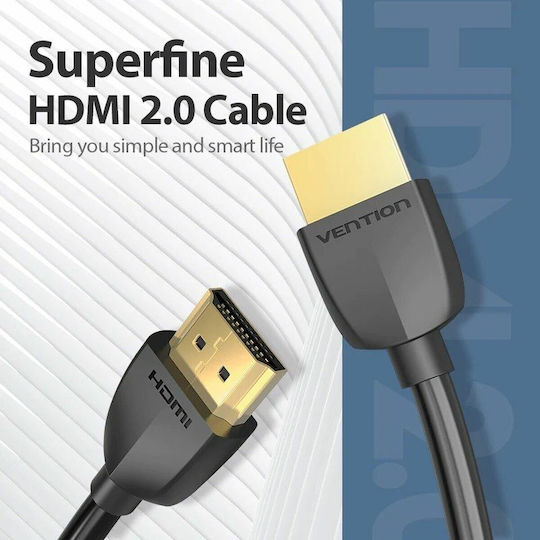 Vention HDMI 2.0 Premium High Speed 4K 60Hz HDR Cable HDMI Male - HDMI Male 1m Black