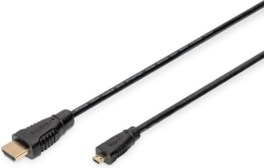 Digitus High Speed HDMI 1.4 High Speed 1080p 120Hz Cable HDMI Male - HDMI Male 1m Black