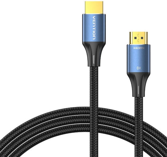 HDMI 2.1 Ултра Висока Скорост 48Gbps 4K 120Hz HDR VRR HDMI Кабел HDMI Мъжки - HDMI Мъжки 2м Син