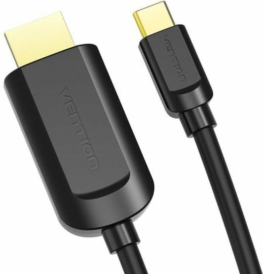 Vention HDMI 1.4 High Speed 1080p 120Hz Cable HDMI male - USB-C male 1.5m Μαύρο
