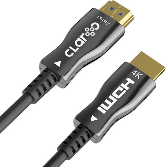 Claroc HDMI 2.0 Кабел HDMI мъжки - HDMI мъжки 50м Черен