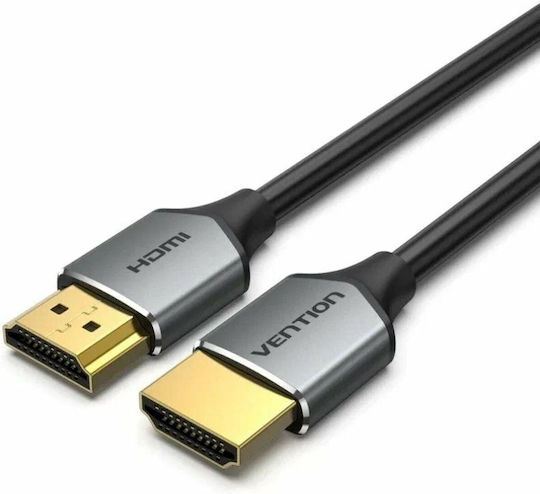 Vention Ultra Thin HDMI 2.0 Premium High Speed 4K 60Hz HDR Cable HDMI male - HDMI male 3m Γκρι