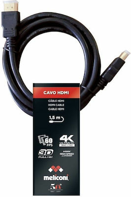 Meliconi HDMI 1.3 Cable HDMI male - HDMI male 1.5m Black