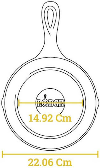 Lodge Pan aus Gusseisen 20.3cm