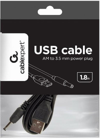 Cablexpert 1.8m USB 2.0 Cable A-Male to DC (CC-USB-AMP35-6)