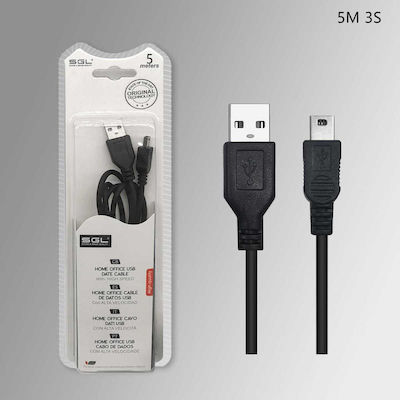 SGL 5m USB 2.0 Cable A-Male to mini A-Male (097206)