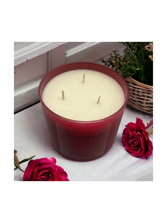 Auto Gs Scented Soy Candle Jar with Scent Baby Powder Red 600gr 1pcs