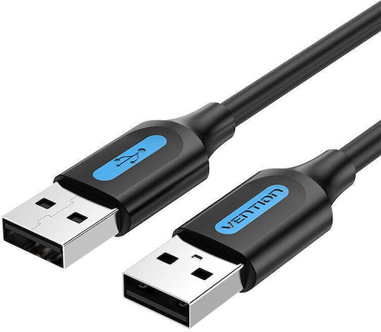 Vention Cablu USB 2.0 USB-A Masculin - USB-B Masculin / USB-A Masculin Negru 1.5m COJBG