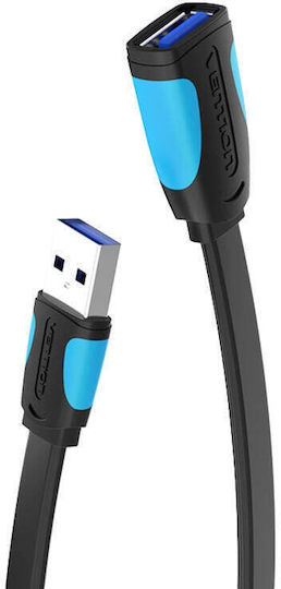 Vention USB 3.0 Cable USB-A male - USB-A female Μαύρο 1m VAS-A13-B100