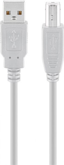 Goobay USB 2.0 Kabel USB-A-Stecker - USB-B-Stecker Gray 3m 68713