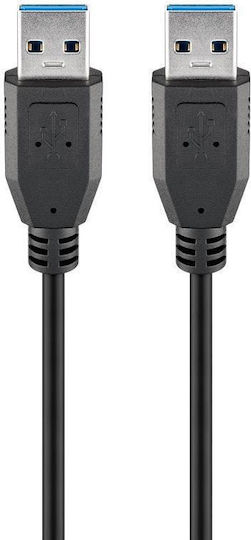 Goobay USB 3.0 Kabel USB-A-Stecker - USB-A-Stecker Schwarz 1.8m 93928