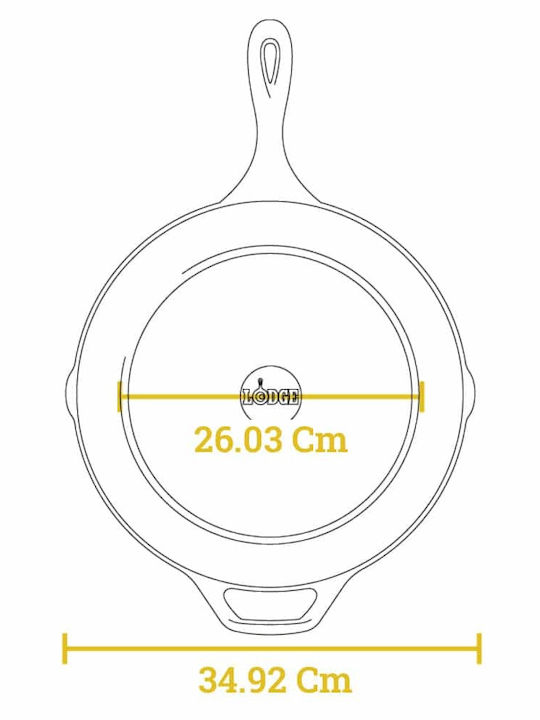 Lodge Τηγάνι από Μαντέμι 33cm