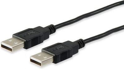 Equip USB 2.0 Cablu USB-A de sex masculin - USB-A de sex masculin Negru 5m 128872