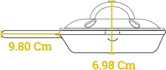 Lodge Pan made of Cast Iron 16.51cm