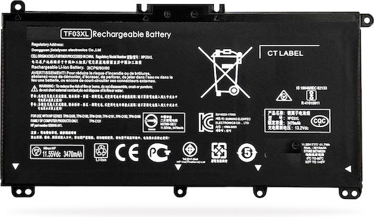 CoreParts Συμβατή Μπαταρία για HP Pavilion 14-BF, 14-BK, 14-BP, 14S-BE, 15-CC, 15-CD, 15-CK, 17-AR με 3630mAh