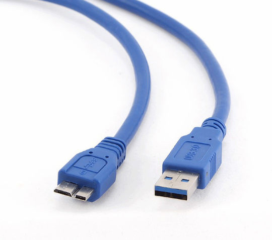 Cablexpert Редовна USB 3.0 до микро USB кабел Син 3м (CCP-MUSB3-AMBM-10) 1бр