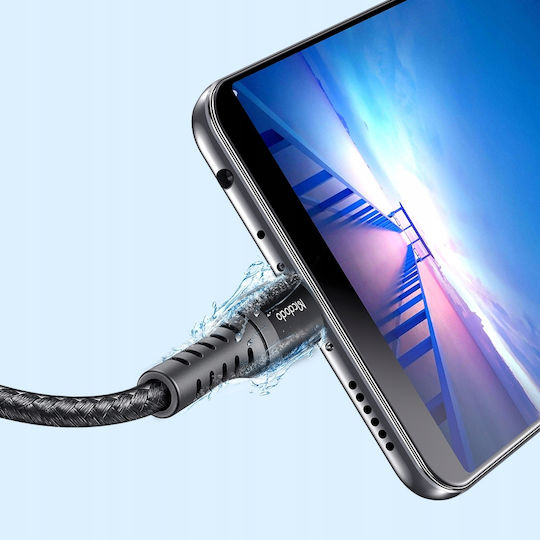 Mcdodo Braided USB 2.0 to micro USB Cable Μαύρο 0.2m (CA-2280)