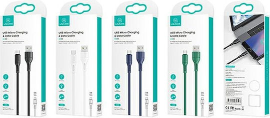 Usams U68 Regular USB 2.0 to micro USB Cable Μπλε 1m (SJ502USB03)