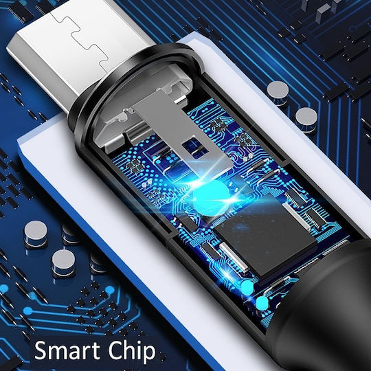 Usams Плетена USB 2.0 до микро USB кабел Черен 1.2м (SJ224) 1бр