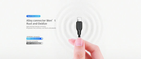 Joyroom S-L352 Плетена USB 2.0 до микро USB кабел Бял 1м 1бр