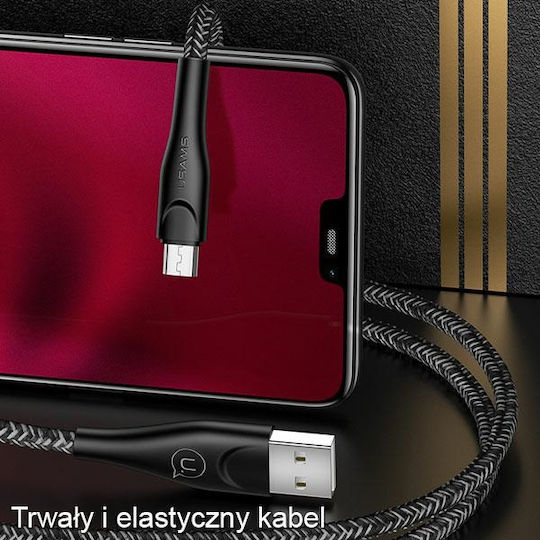 Usams U41 Geflochten USB 2.0 auf Micro-USB-Kabel Rot 2m (SJ396USB02) 1Stück