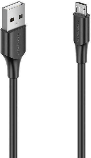 Vention Regular USB 2.0 to Micro USB Cable Black 0.25m CTIBC 1 Piece