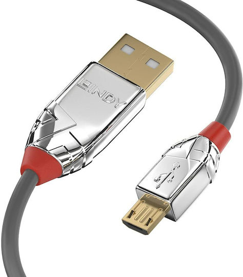 Lindy Regulär USB 2.0 auf Micro-USB-Kabel Gray 5m (36654) 1Stück
