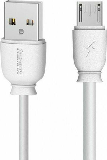 Remax RC-134m 1m Regular USB 2.0 to micro USB Cable White