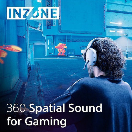 Sony INZONE H3 Over Ear Gaming Headset with 3.5 mm Connectivity White for PS4