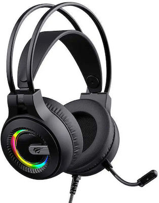 Havit H2040D Über Ohr Gaming-Headset mit Verbindung 3,5mm / USB Schwarz