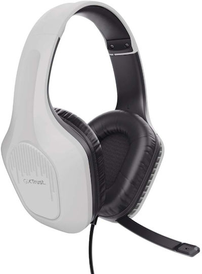 Trust GXT 415PS Zirox Over Ear Gaming Headset cu conexiune 3,5mm Alb