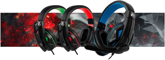 Fenner Soundgame Over Ear Gaming Headset με σύνδεση 3.5mm Κόκκινο